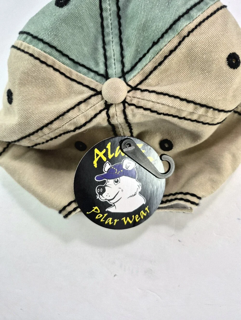 Alaska Polar Wear Souvenir 1959 Embroidered TwoTone Contrast Baseball Cap Hat OS